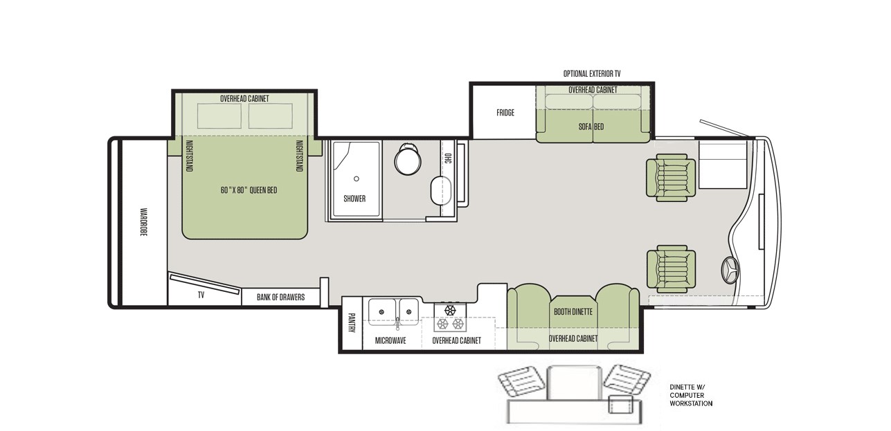 Tiffin Floor Plans A Closer look Tiffin Motorhomes